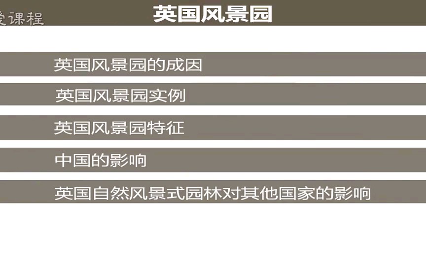 北京林业大学 园林艺术 第5集英国风景园赏析哔哩哔哩bilibili