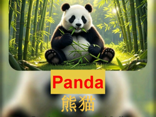 每日英语听读✅Day1 今日英语小短文:Panda哔哩哔哩bilibili