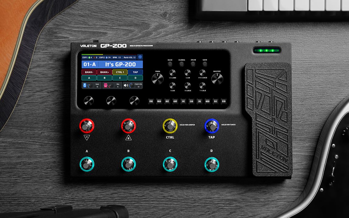 为舞台而生!valeton新旗舰综合效果器gp-200正式上市!_哔哩哔哩_bilib