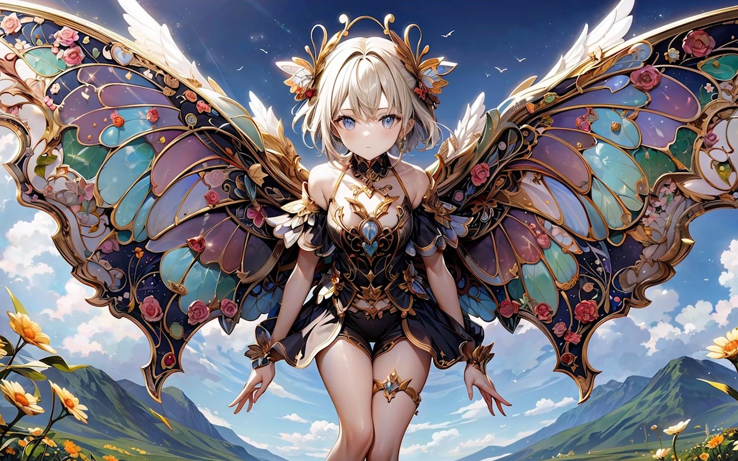 超精致stablediffusion蝴蝶翅膀模型(ai绘画)