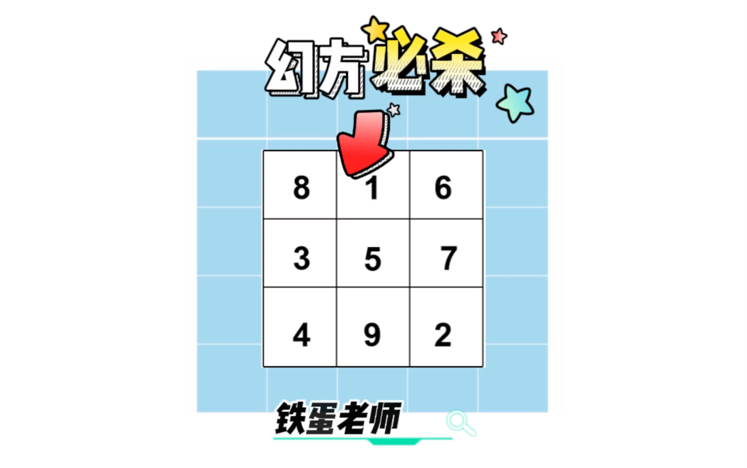 四分钟学会两种幻方填写方法——必杀哔哩哔哩bilibili