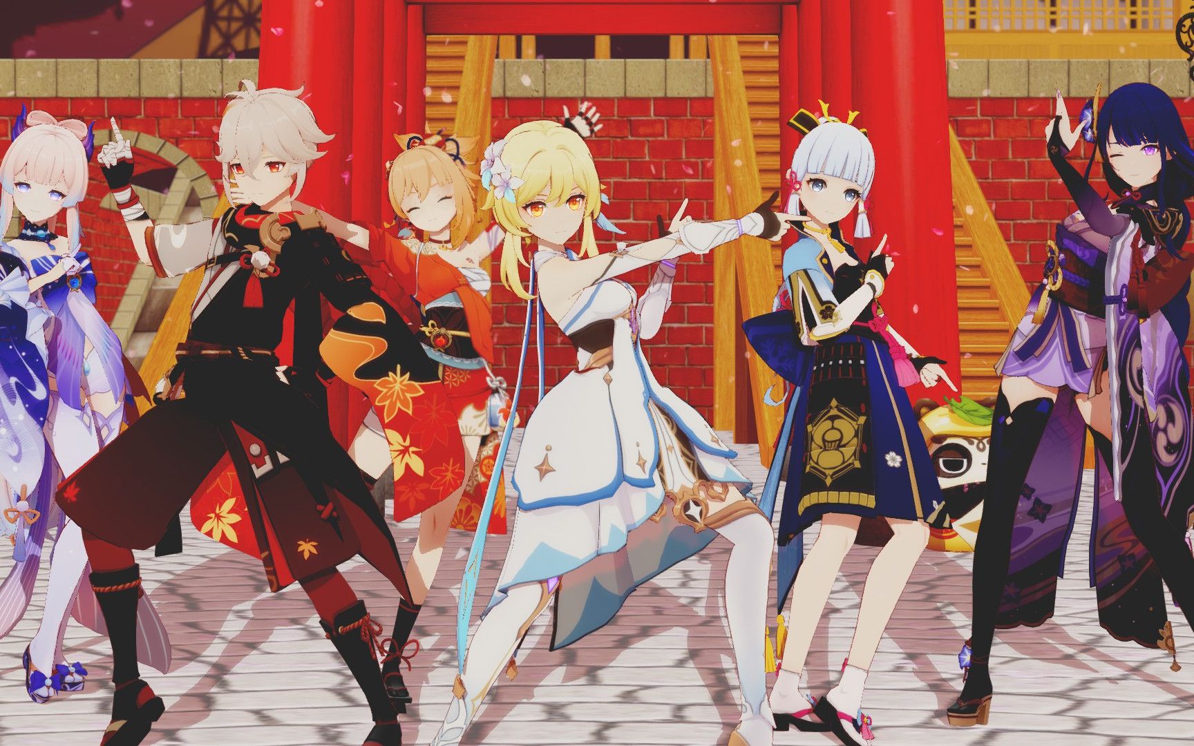 【原神mmd】千本樱【原神一周年】