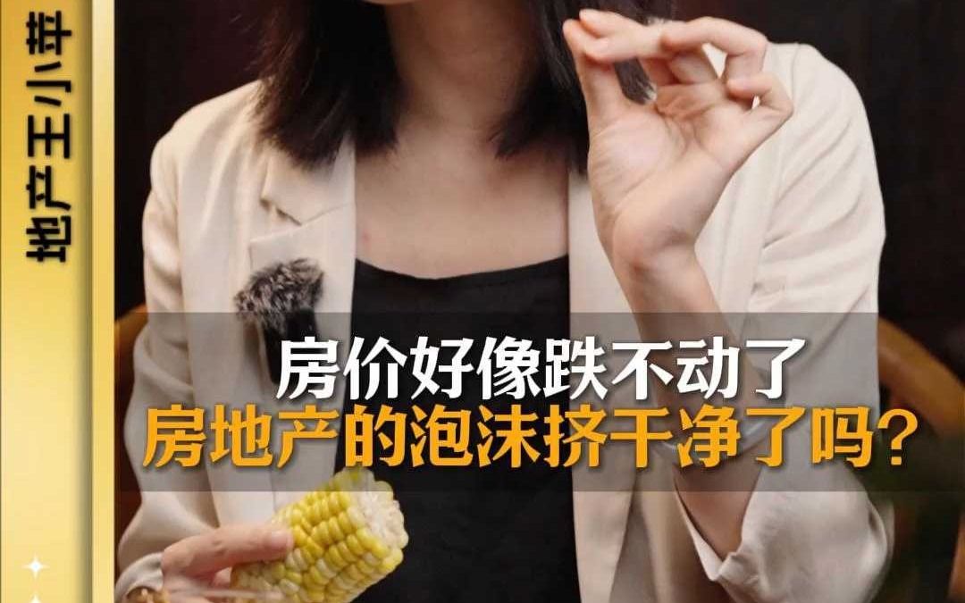 房价好像跌不动了,房地产的泡沫挤干净了吗?