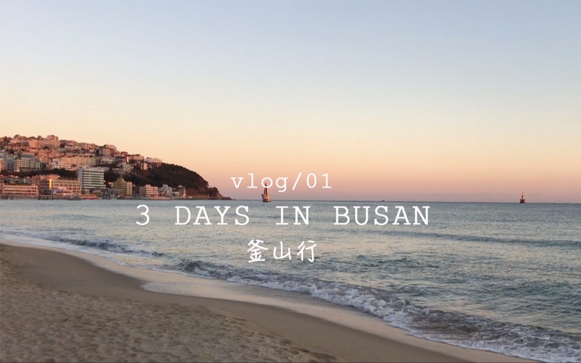 韩国Vlog/01釜山三日旅行流水账|3 Days in Busan哔哩哔哩bilibili