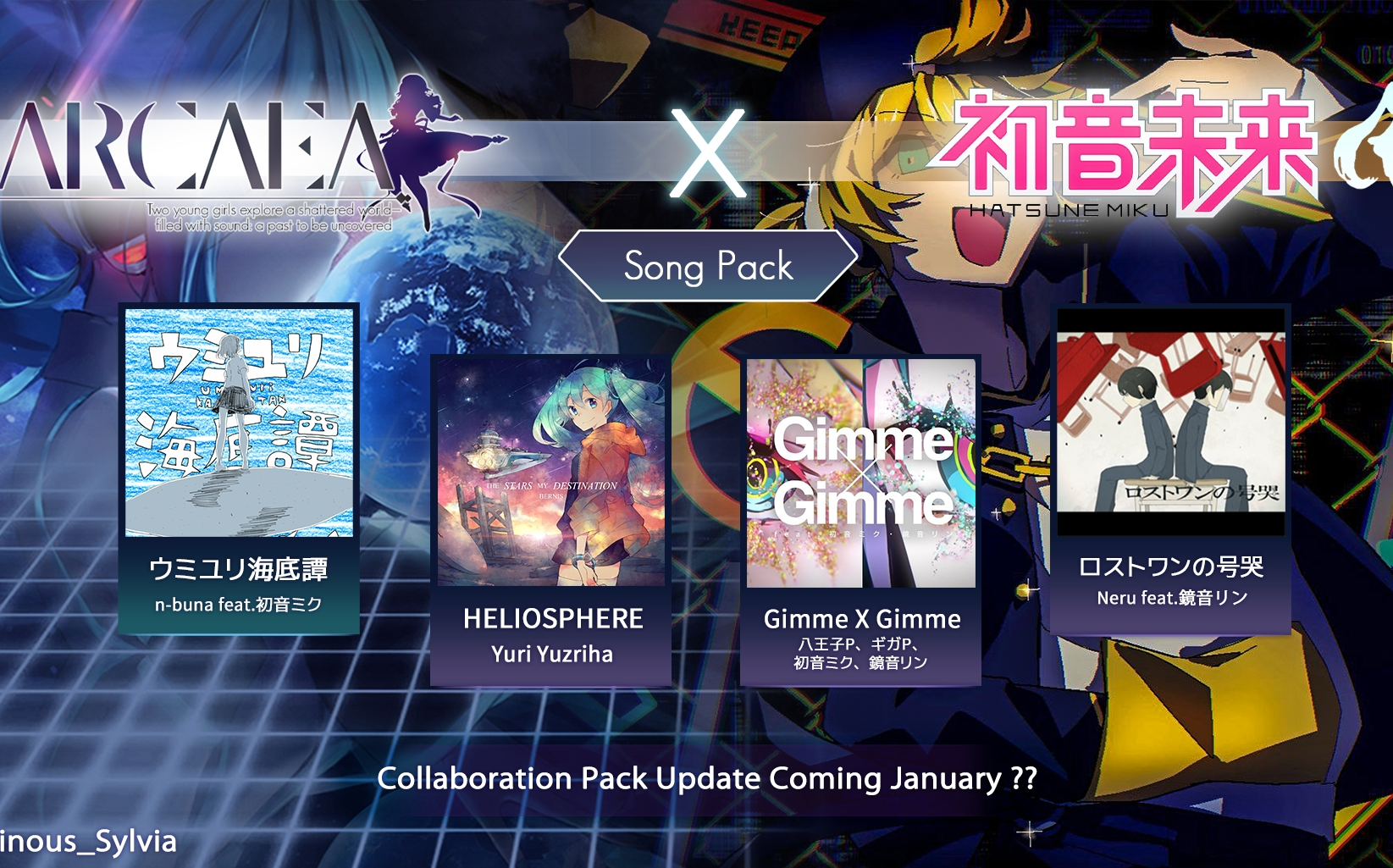 arcaea自制合集arcaeax初音ミク自制联动包第八期谱面预览合集