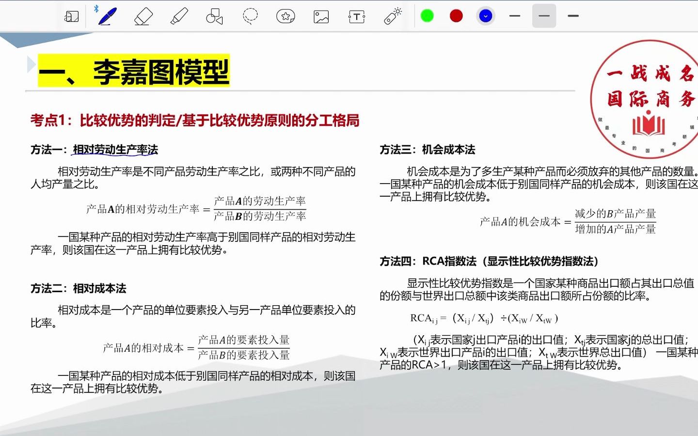 中国人民大学国际商务考研计算专题讲解之李嘉图模型哔哩哔哩bilibili