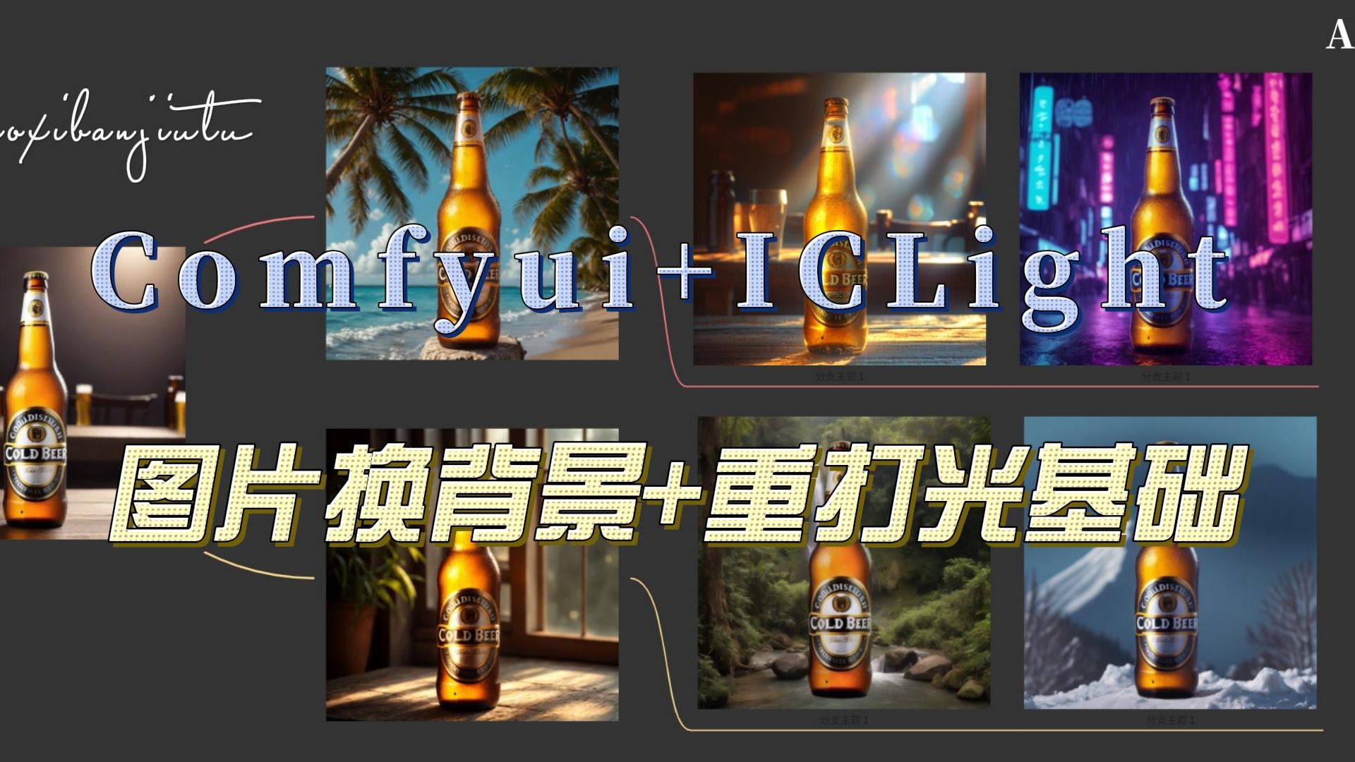 Comfyui+ICLight一键抠图换背景+重打光,SegmentAnythingUltraV2哔哩哔哩bilibili