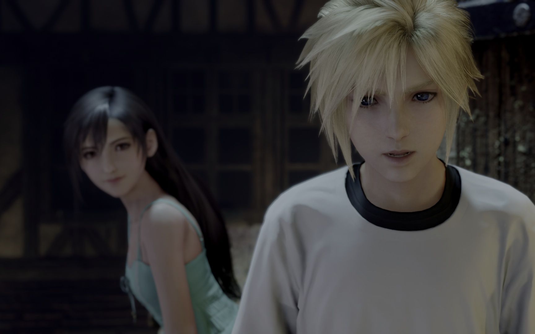 最终幻想7重制版克劳德蒂法小时候回忆.