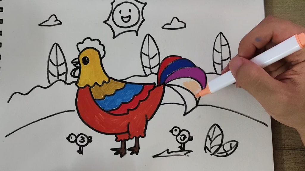 【星星学堂】——云课堂 卡通小母鸡绘画教学