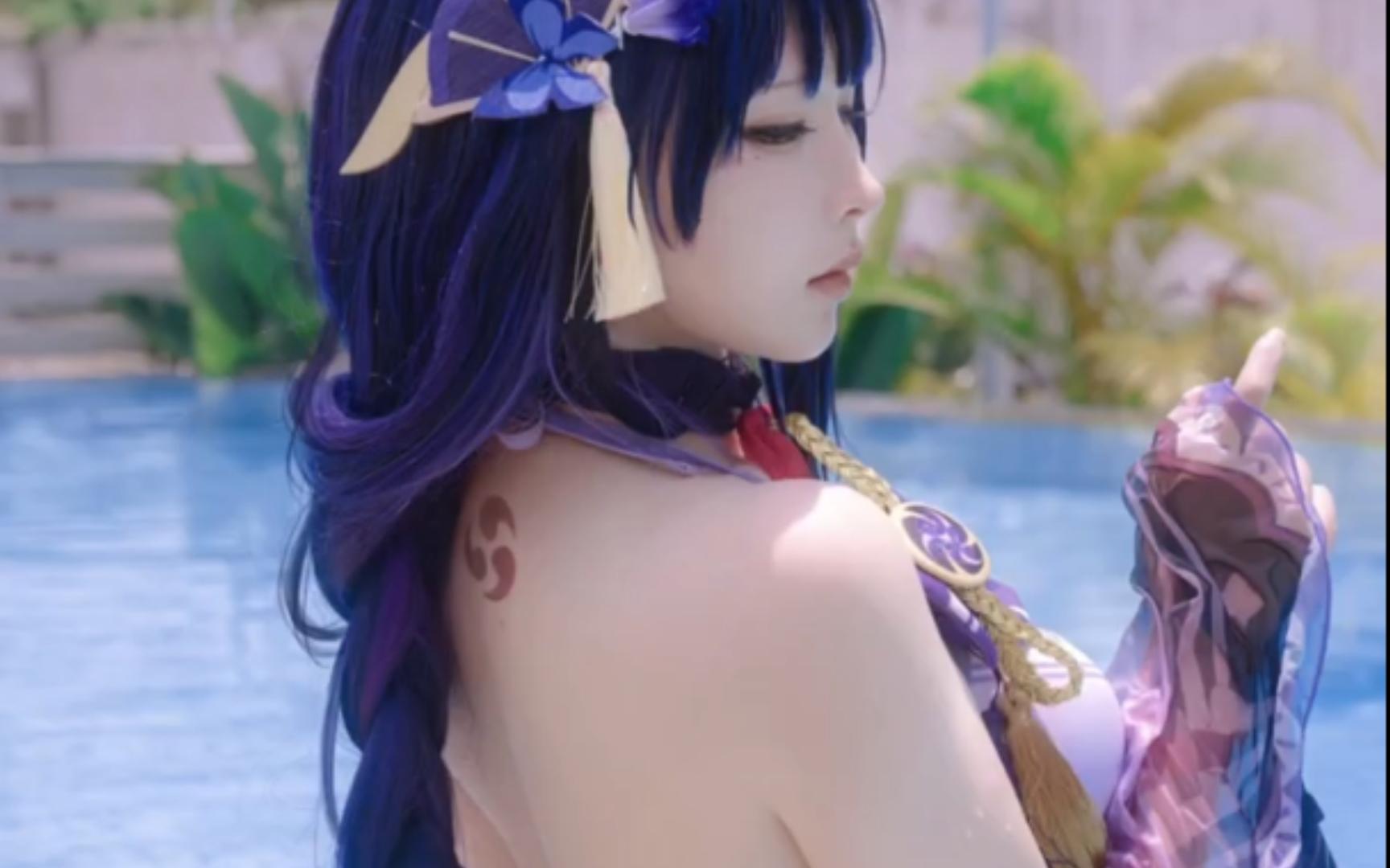 将军的洗澡水你别碰 因为… 原神 雷电将军 cos