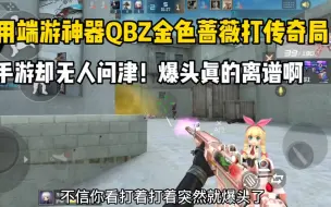 Descargar video: 用端游神器QBZ金色蔷薇打传奇局！爆头率真离谱啊！