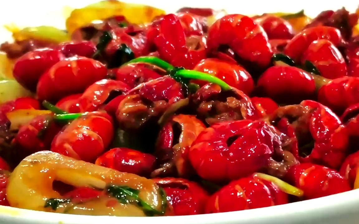 香辣龙虾尾这样做太好吃了,香辣入味,肉质q弹,一口下去真香_哔哩哔哩