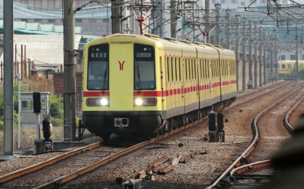 地铁观察广州地铁1号线花地湾站拍摄此时间段所有在1号线营运的列车