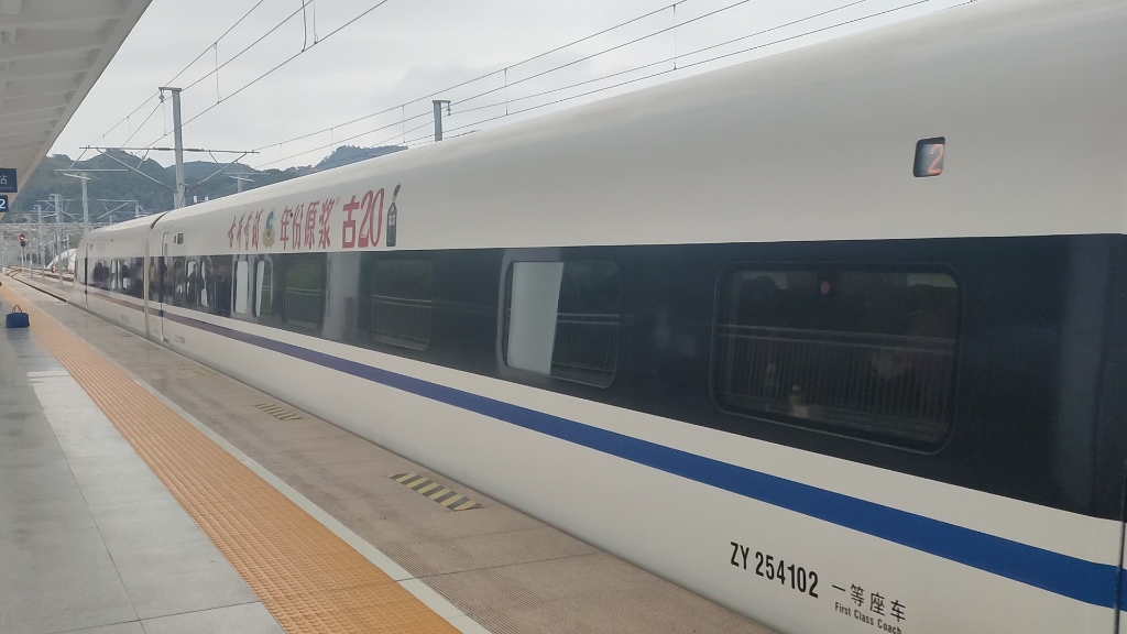 意义最大的线路 crh380al-2541担当g1654次漳平西站侧线停车