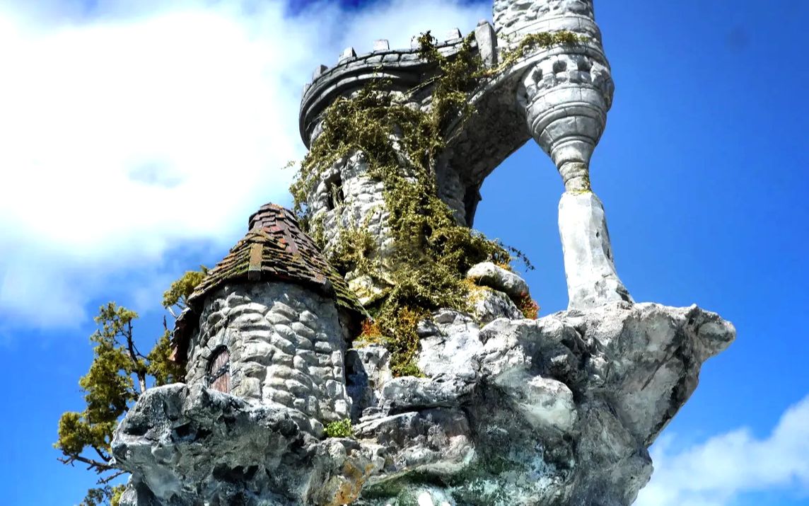 场景模型打造终极巫师塔中英字幕场景制作微缩精致滴胶艺术让我们打造