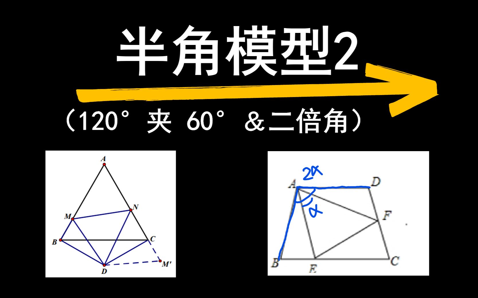 半角模型2(120°夹60°&二倍角)