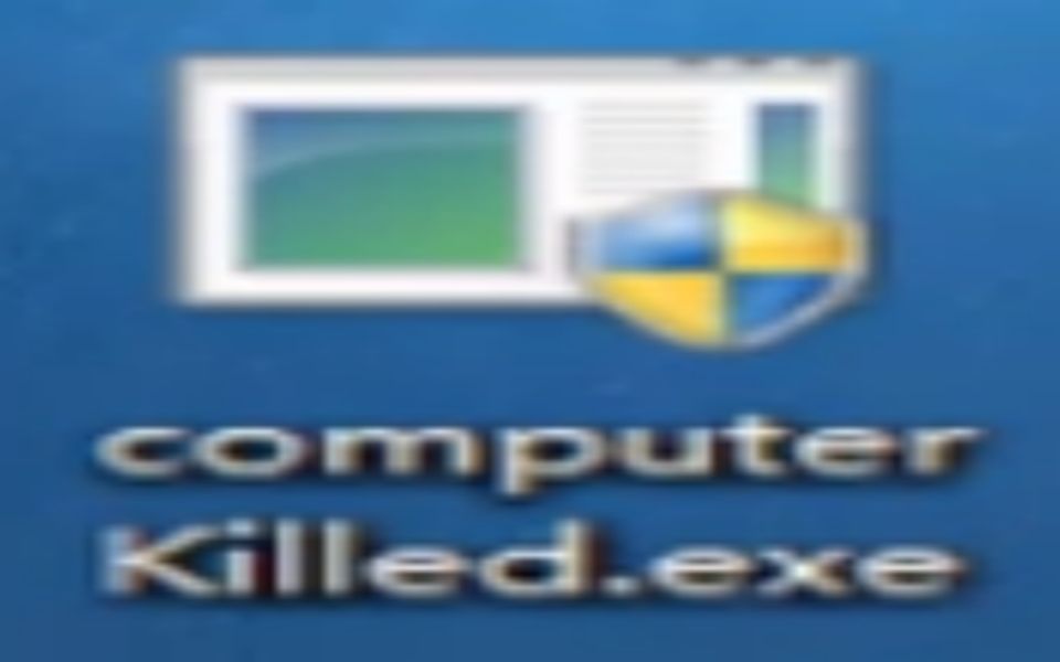 运行自制病毒computer killed.exe哔哩哔哩bilibili