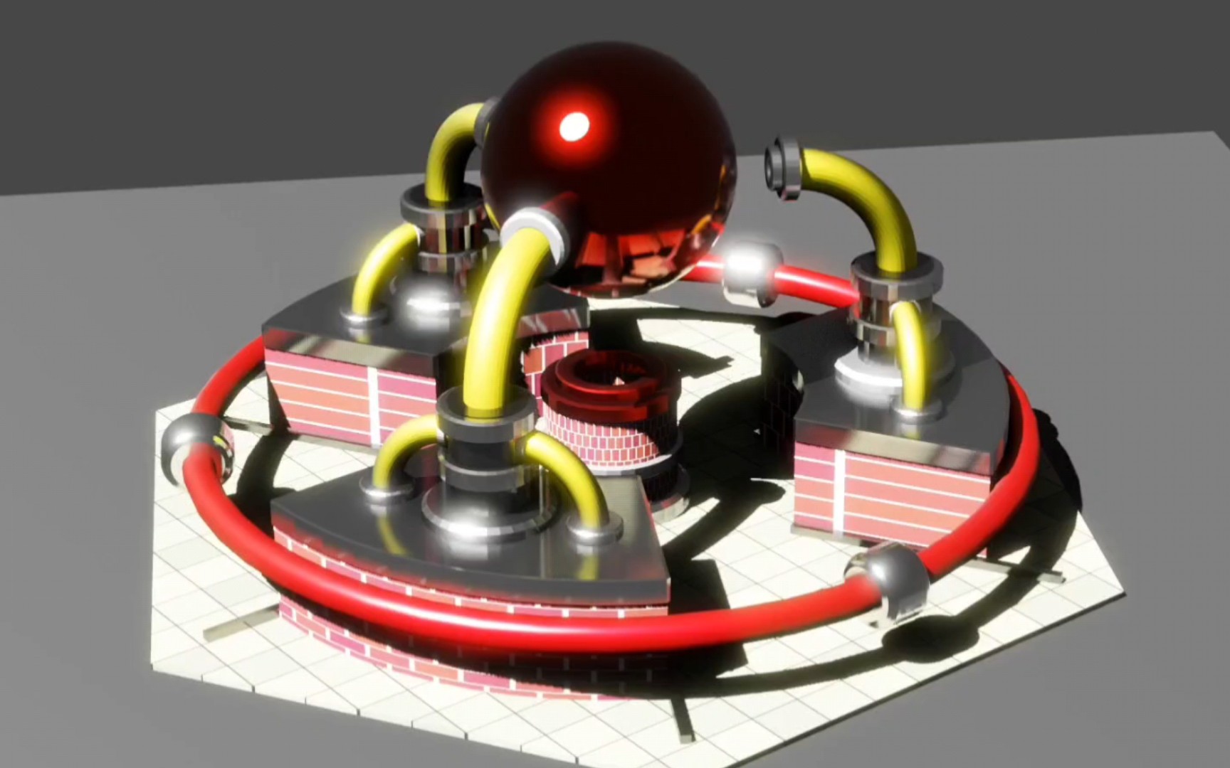 [blender]红警2模型还原-铁幕装置