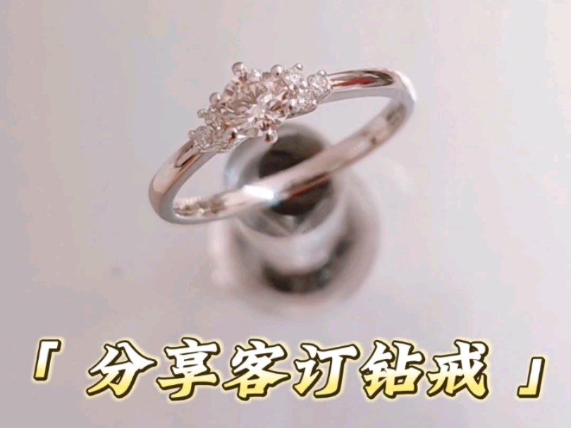 很精巧的结婚钻戒 真的美到我的心里哔哩哔哩bilibili