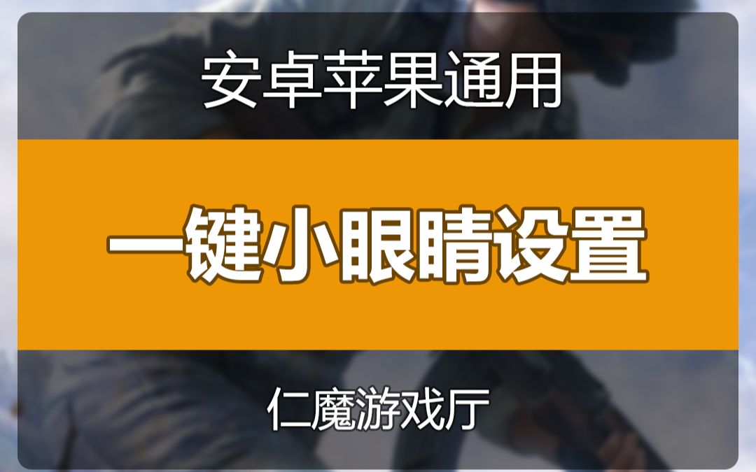 仁魔游戏厅 暗影王座 吃鸡王座 和平精英手游设置 小眼睛设置方式手机游戏热门视频