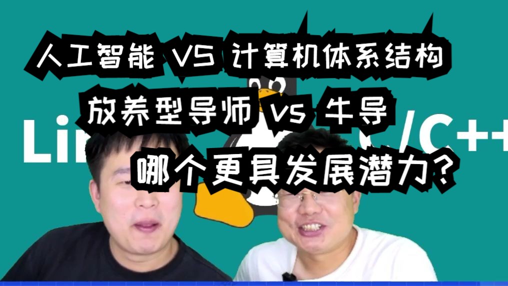 方向迷茫:选择人工智能还是计算机体系结构,放养型导师还是牛导哪个更具发展潜力?哔哩哔哩bilibili