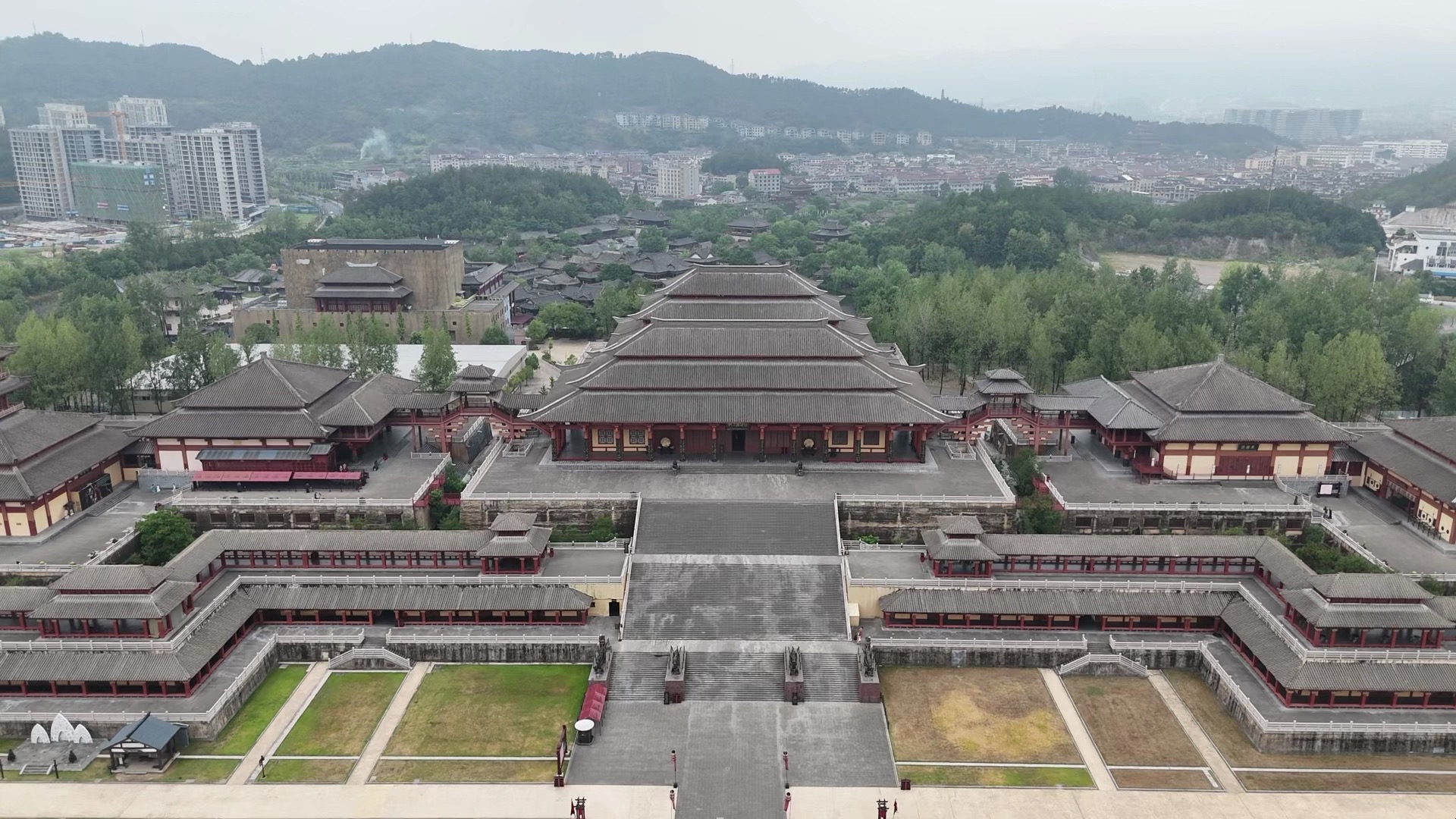 8月14日 大疆mini4pro 横店-秦王宫 清明上河园航拍