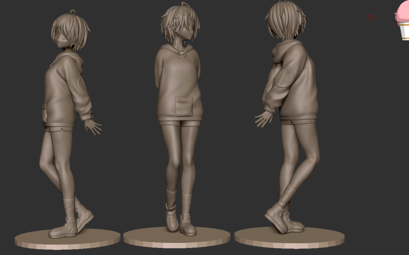 活动作品zbrush大户爱手办制作