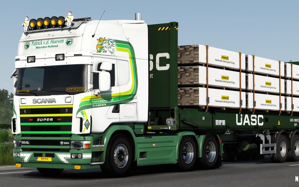 【youtube】欧卡2mod_斯堪尼亚4系v8开管| scania 4 series v8 open