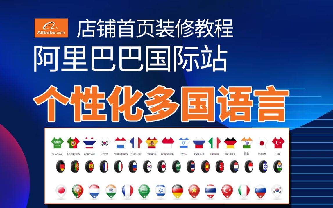 国际站店铺装修 超级简单阿里巴巴国际站首页设计教程多国语言模块教程如何设计制作