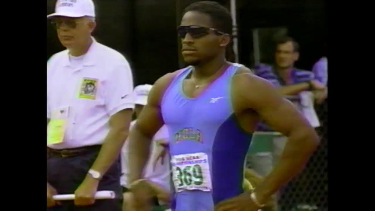 [图]【稀有】阿托博尔顿9.92夺冠 - 1996 NCAA 男子100米