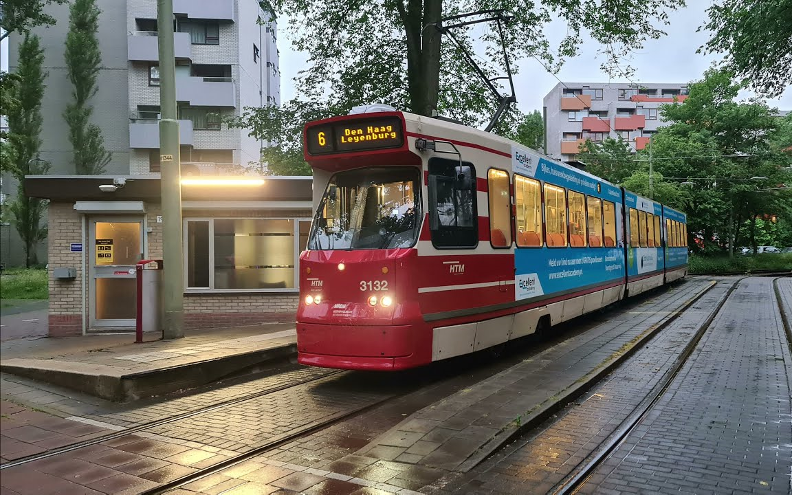 60【前面展望】【荷兰有轨电车】海牙中央车站60 -60 莱申达姆