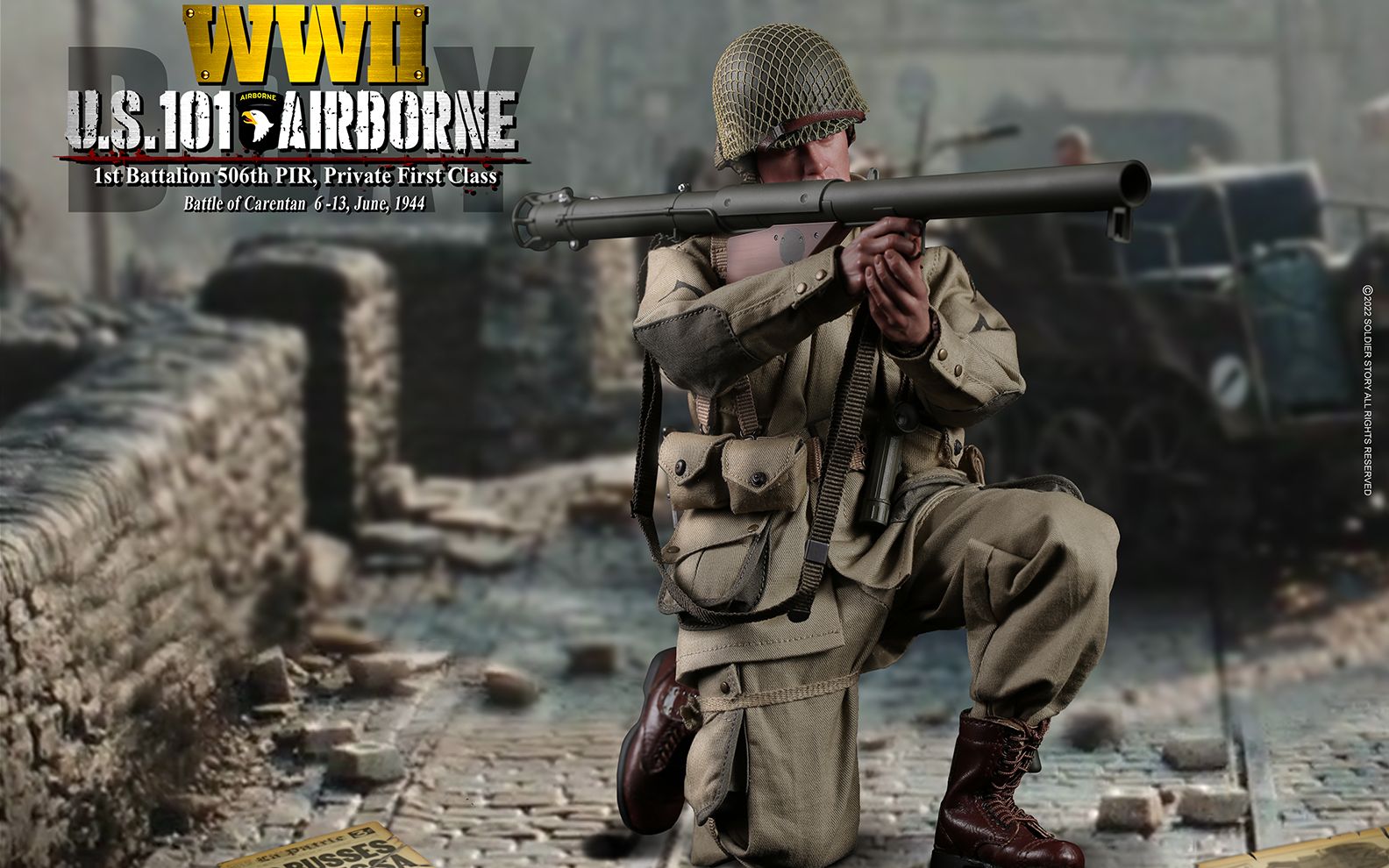 新品预览soliderstory16二战美国第101空降师506团第一营上等兵诺曼底