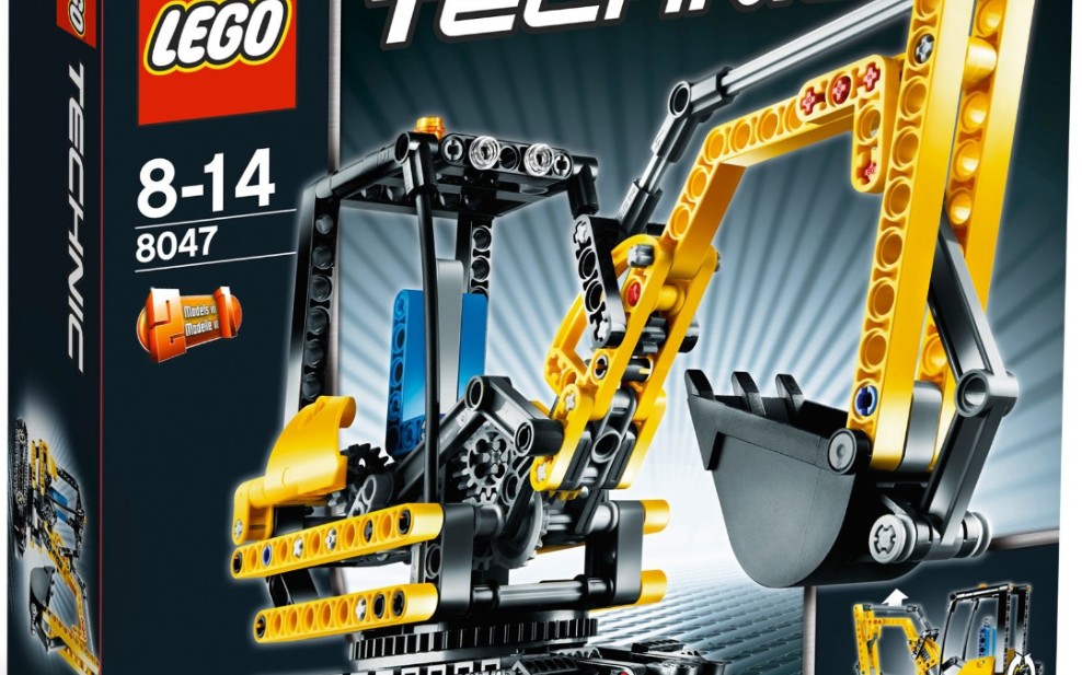 乐高机械组8047紧凑型挖掘机速组评测