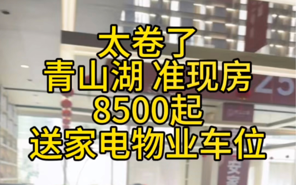 太卷了 青山湖准现房 送车位家电物业哔哩哔哩bilibili