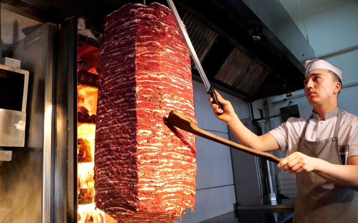 土耳其街头美食,旋转烤肉