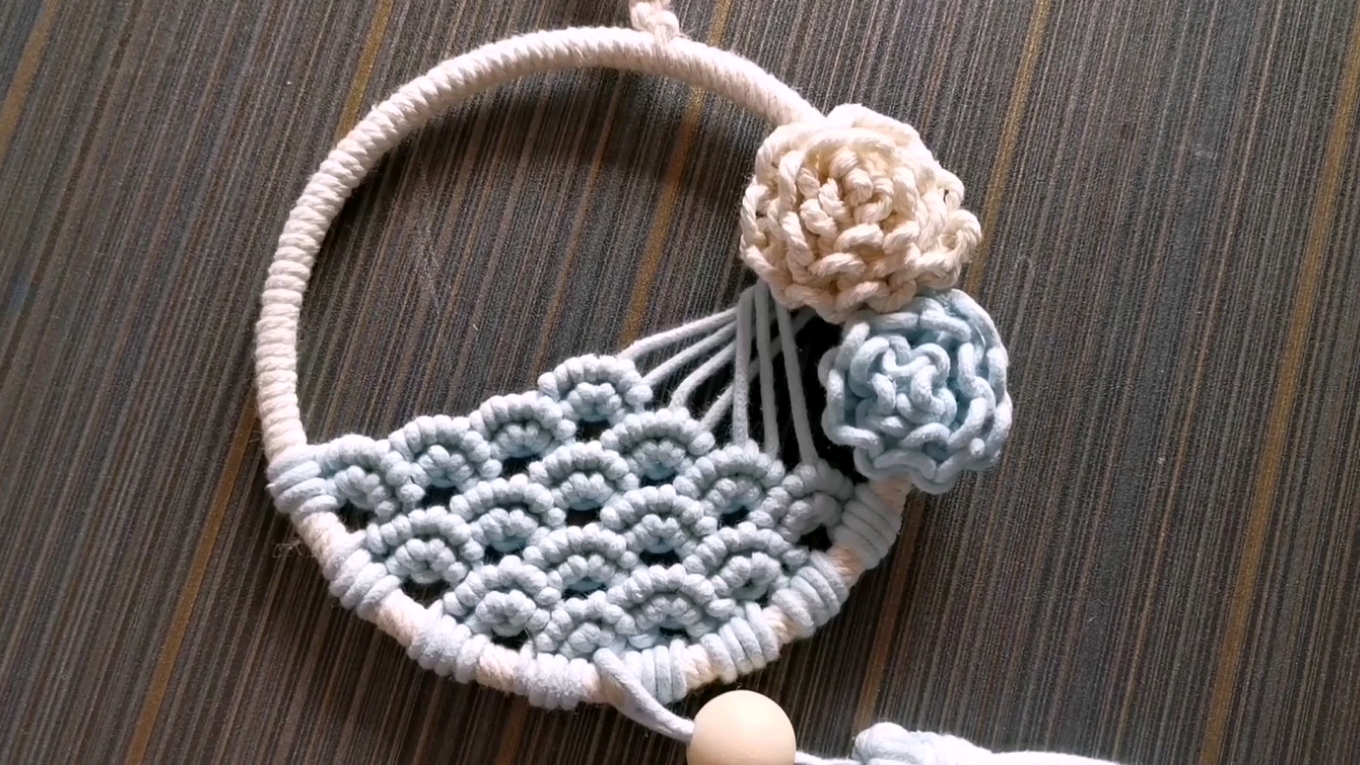 [图]浪花一朵朵macrame 编绳教程，编织简单易学