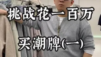 【挑战花一百万买潮牌】花了两万多买了好多杆的潮牌，为了能够把更好性价比的衣服给到大家！