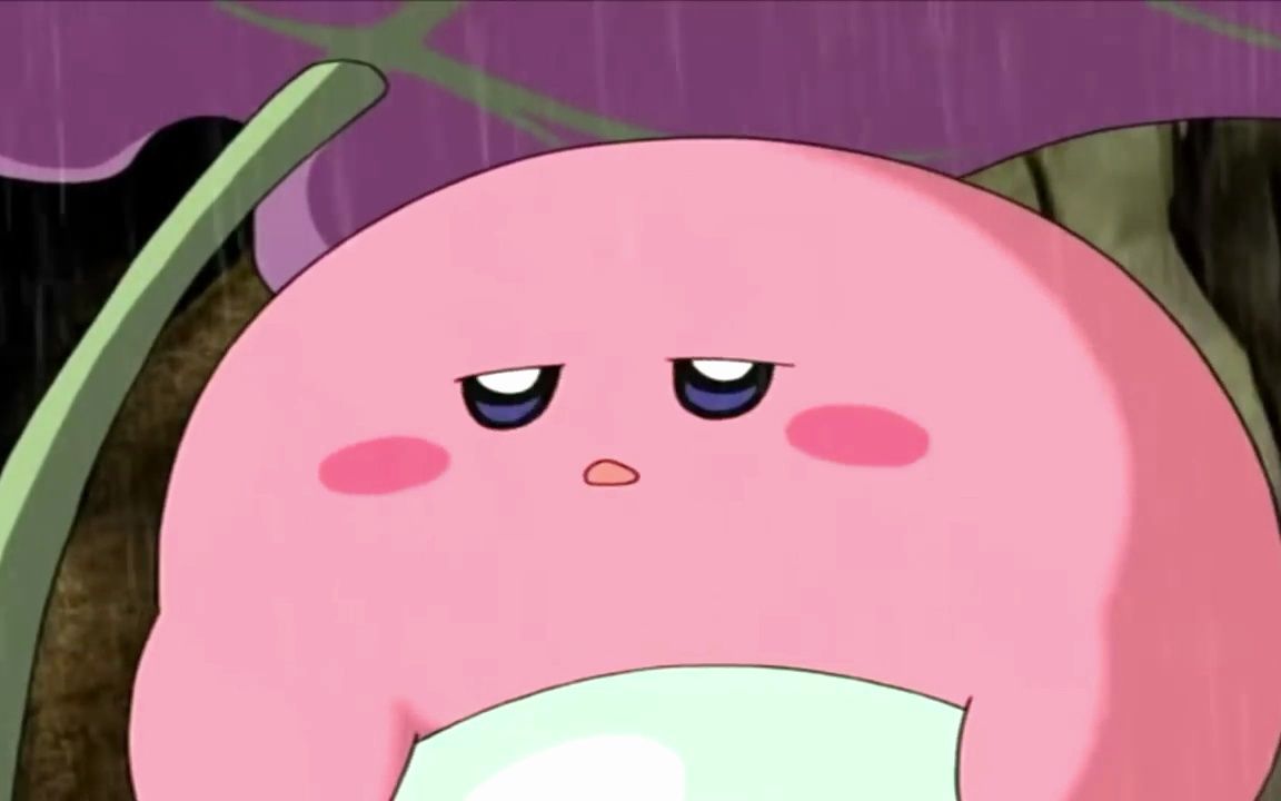 kirby星之卡比胖乎乎的,玩着玩着睡着咯.