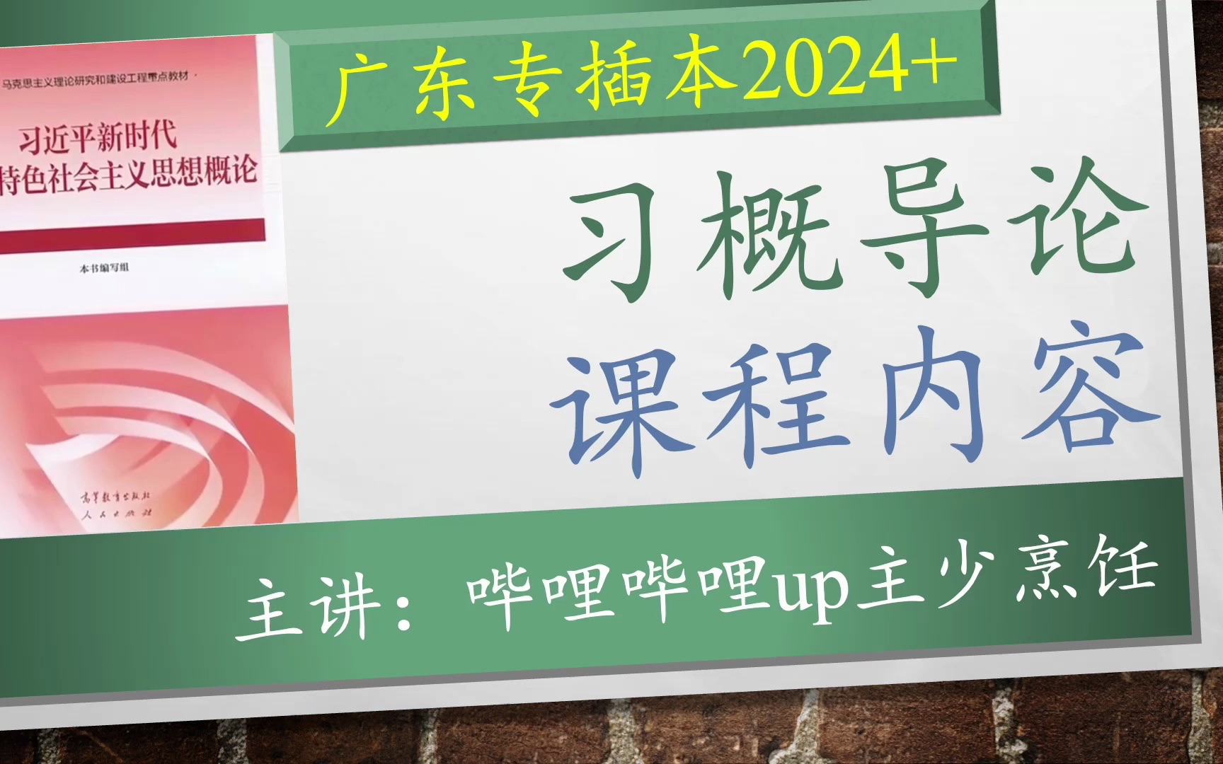 【插本政治74】习概导论ⷥ†…容(备考插本2024年+)哔哩哔哩bilibili