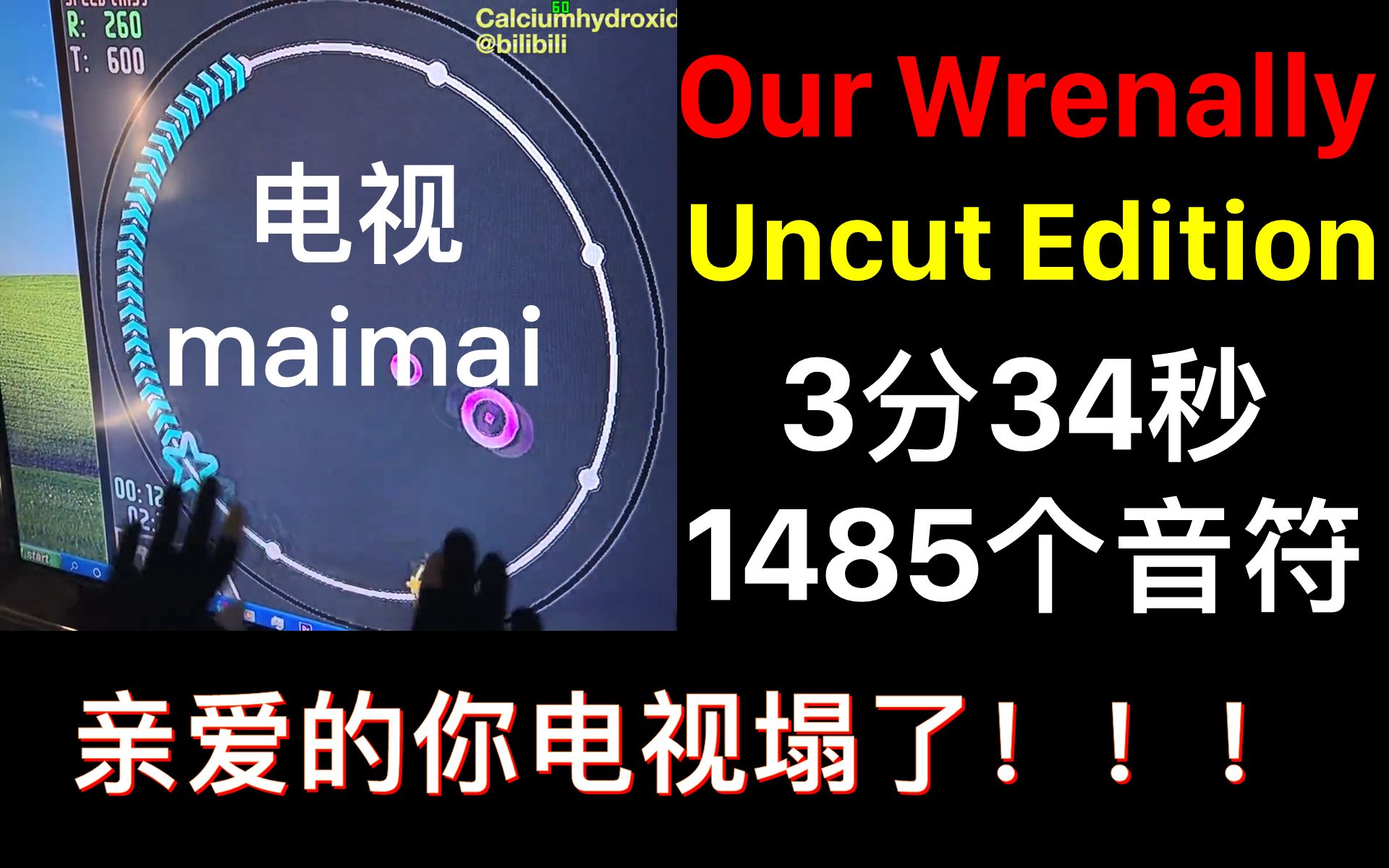 [图]【电视maimai/自制谱】Our Wrenally Uncut Edition（完整版）自制/改编谱面（附原紫谱98.99%手元clip）