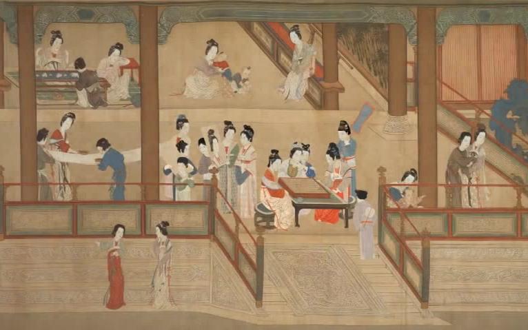 [图]古畫動漫：明仇英漢宮春曉圖 Painting Anime_ Spring Dawn in the Han Palace - YouTube