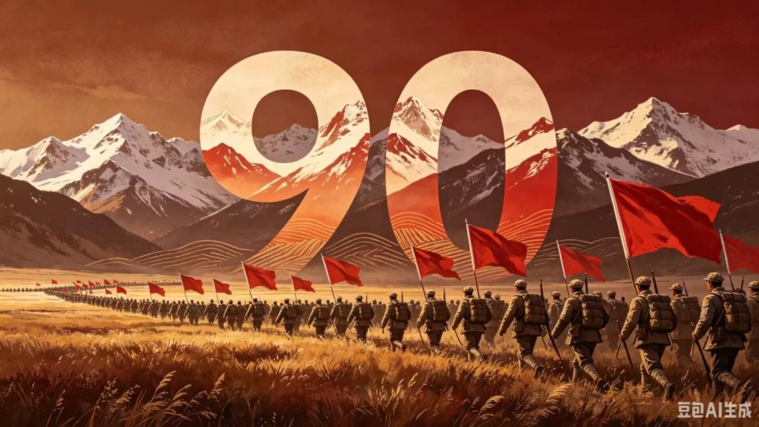 纪念长征胜利90周年