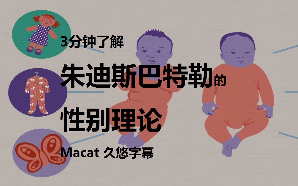 Macat[久悠字幕]3分钟了解朱迪斯巴特勒的性别理论哔哩哔哩bilibili