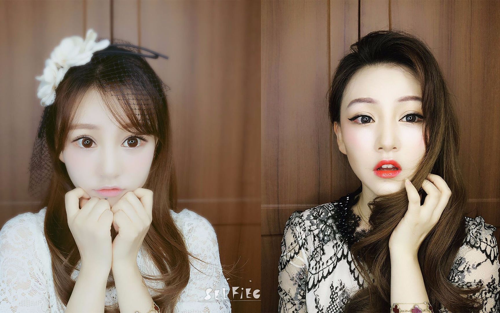 清纯学生妆vs魅惑女人妆软妹子和气场女王随意转变