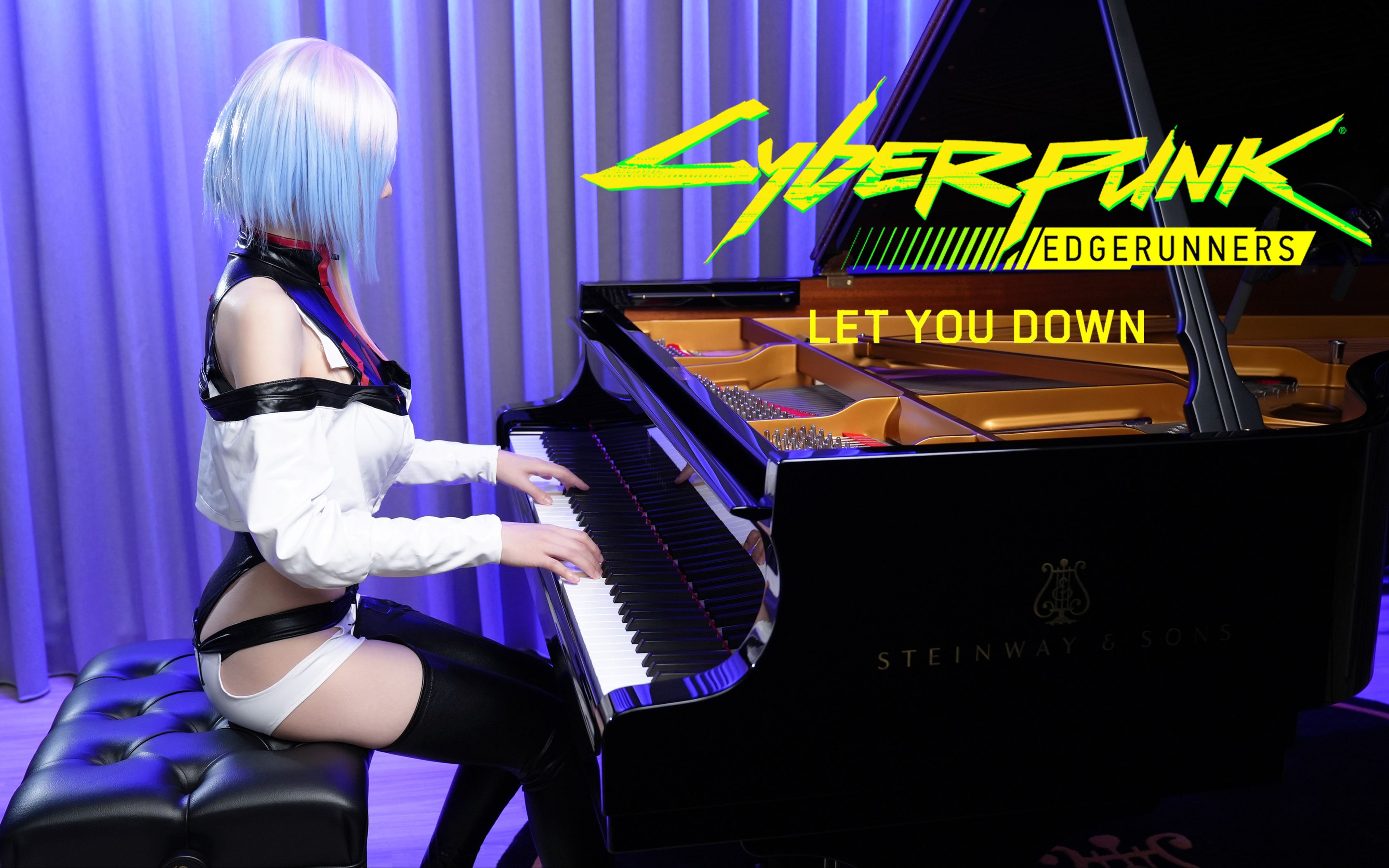 [图]【神还原露西Cosplay】赛博朋克:边缘跑手ED「Let You Down」钢琴演奏 Ru's Piano [乐谱]