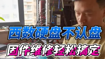 西数机械硬盘里资料突然全部丢失，不认盘怎么办？原来固件丢失免费一招数据恢复