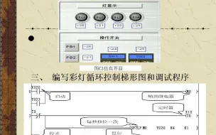 下载视频: 彩灯循环控制训练--传送指令和移位指令的使用