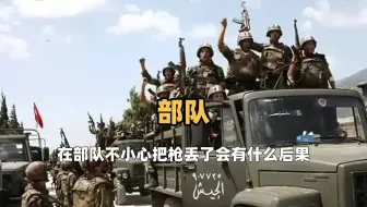 在部队不小心把枪丢了，会有什么后果