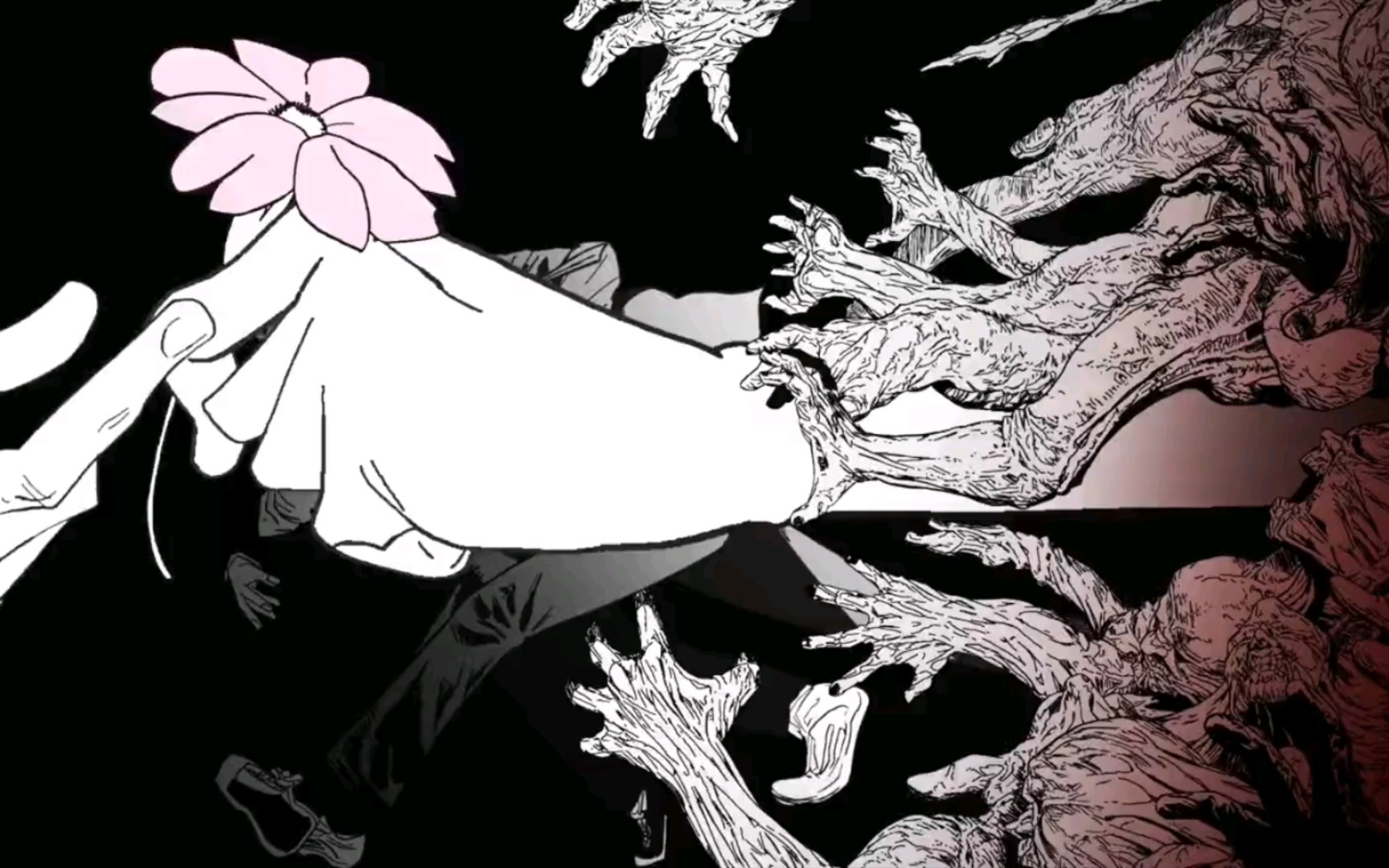 静止系mad电锯人你怎么哭了我还是第一次看见你哭呢