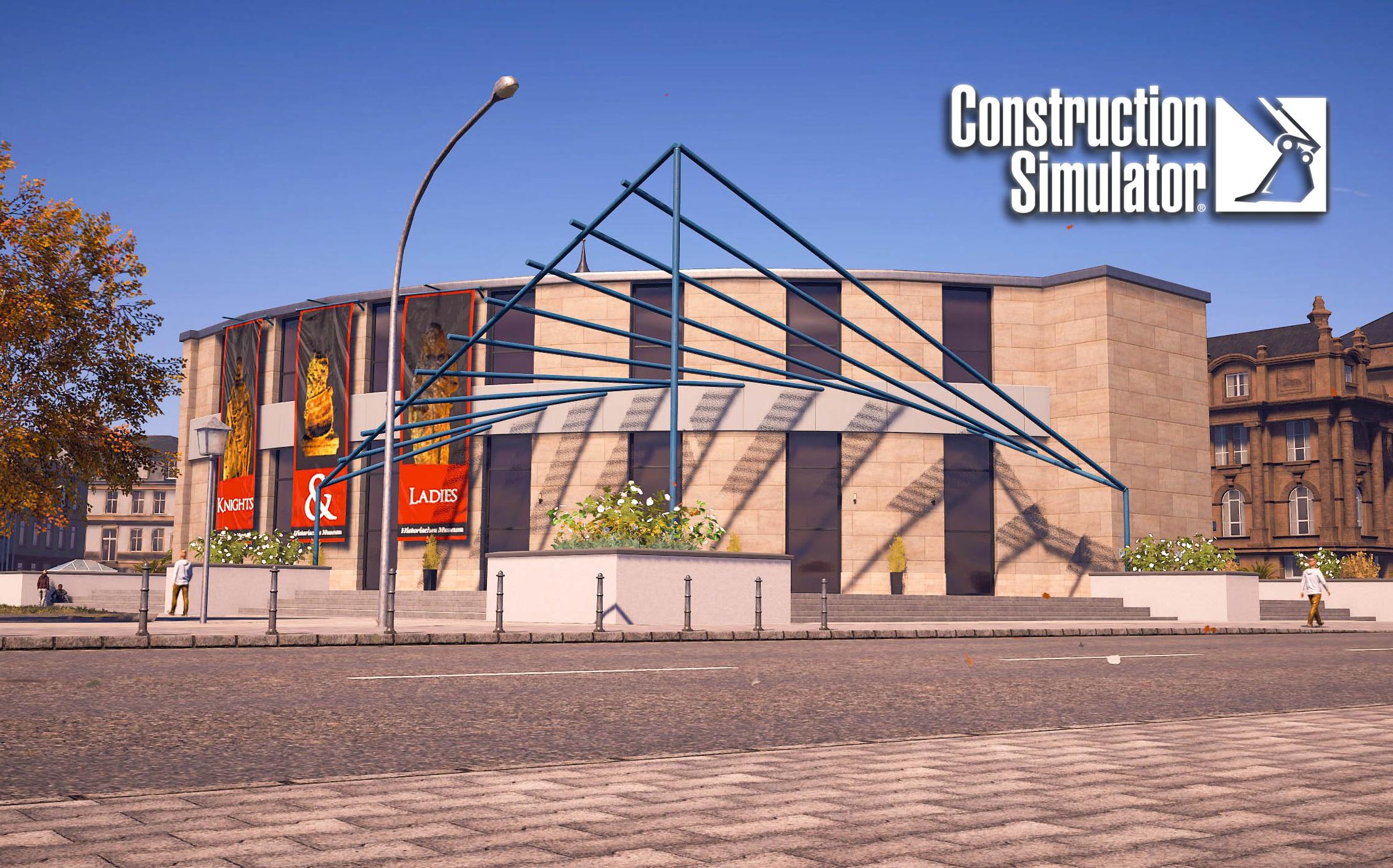 [图]《建筑模拟》博物馆扩建4之博物馆封顶落成 | Construction Simulator